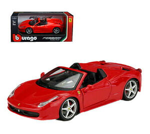 yzzr[ ͌^ fJ[ tF[XpC_[[hX^[_CJXg{bNXfJ[bburago 124 ferrari 458 spider roadster diecast metal model car in box