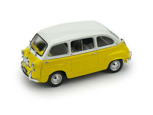 �y���������z�z�r�[ �͌^�� ���f���J�[ ���f���J�[�X�P�[���t�B�A�b�gmodel car scale 143 brumm fiat 600 multiple biancogiallo modellcar d