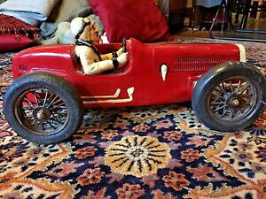 yzzr[ ͌^ fJ[ X|[cJ[fwhCo[|Xgwwii 20034Be[WuKbeB;rare vintage large bugatti racing sport car model w driver post wwii 20034;