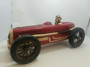 yzzr[ ͌^ fJ[ re[WuKbeB[VOX|[cJ[fhCo[rare vintage large bugatti racing sports car model w driver 19 *free ship*