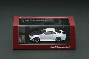 yzzr[ ͌^ fJ[ COjbVfjX`[fJ[ig1868 ignition model 164 nismo r34 gtr ztune white model car