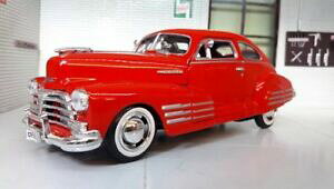 yzzr[ ͌^ fJ[ XP[bhV{[fV{[124 scale red chevrolet aerosedan fleetline 1948 motormax model chevy car