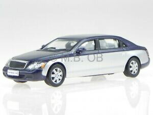 �y���������z�z�r�[ �͌^�� ���f���J�[ �}�C�o�b�nmaybach 62 2009 blue silver modelcar wb110 whitebox 143