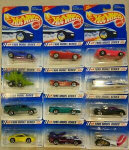 �y���������z�z�r�[ �͌^�� ���f���J�[ �z�b�g�z�C�[���Y���f���V���[�Yhot wheels 1995 model series set of 12 cars pictured nip unopened sealed