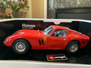 yzzr[ ͌^ fJ[ tF[bhfJ[mint flawless burago ferrari 250 gto 1962 red 118 diecast model car