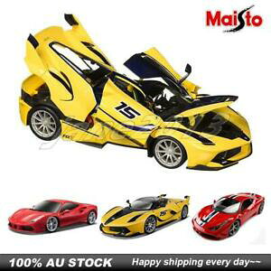 �y���������z�z�r�[ �͌^�� ���f���J�[ �t�F���[���C�G���[maisto 118 car model ferrari 488 gtb yellow fxx k speciate 458 kids car toy
