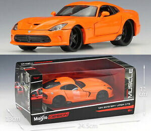 �y���������z�z�r�[ �͌^�� ���f���J�[ �_�b�W�_�C�J�X�gmaisto 124 dodge 2013 srt viper gts alloy diecast vehicle car model toy gift