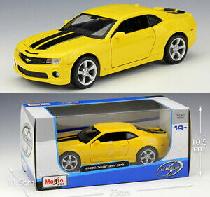 �y���������z�z�r�[ �͌^�� ���f���J�[ �V�{���[�J�}���_�C�J�X�gmaisto 124 chevrolet 2010 camaro ss rs alloy diecast vehicle car model toy nib
