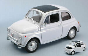 yzzr[ ͌^ fJ[ fJ[XP[tBAbg_CJXgmodel car scale 118 fiat 500 l 500l modellcar diecast classic white white