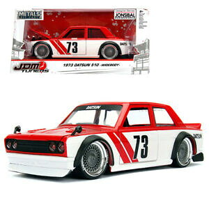 yzzr[ ͌^ fJ[ `[i[_bgTJ[bhfRNVjada 124 jdm tuners diecast 1973 datsun 510 widebody car red model collection
