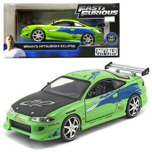【送料無料】ホビー 模型車 モデルカー ブライアンエクリプスモデルjada 124 fast amp; furious diecast brian039;s mitsubishi eclipse car green model