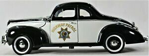 �y���������z�z�r�[ �͌^�� ���f���J�[ �t�H�[�h�f���b�N�X�N�[�y�n�C�E�F�C�p�g���[�����f���J�[�X�P�[��1940 ford deluxe coupe with yl flame highway patrol model car 118 scale