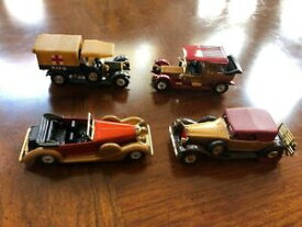 【送料無料】ホビー 模型車 モデルカー イングランドモデルマッチモデルlot of 4 matchbox models of yesteryear model toy cars made in england by lesney