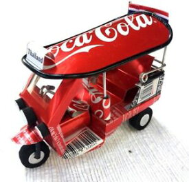 【送料無料】ホビー 模型車 モデルカー タクシーモデルコレクションタイコークスtuktuk taxi three wheel car model toy collection souvenir thai coke hand made