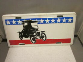 【送料無料】ホビー 模型車 モデルカー モデルライセンスプレートフレームred white blue model t old car license plate frame insert metal