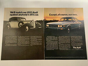 yzzr[ ͌^ fJ[ AEfBfJ[re[W1970 audi 1933 model car vintage magazine print ad