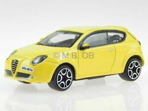 【送料無料】ホビー 模型車 モデルカー アルファロメオalfa romeo mito yellow modelcar bburago 143