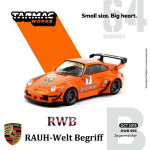 yzzr[ ͌^ fJ[ XP[fJ[|VF\tgEFACZX_CJXgtarmac works 164 scale model car porsche 993 rwb jagermeister 7 diecast gift