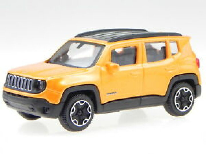楽天市場 送料無料 ホビー 模型車 モデルカー ジープレネゲードオレンジダイカストjeep Renegade Orange Diecast Modelcar urago 143 Hokushin