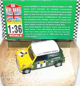 yzzr[ ͌^ fJ[ R[M[[X~jN[p[eC[~j}jAfJ[corgi toys 136 morris mini cooper 034;taylor034; mini mania model car 04423 mib98
