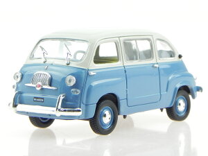 �y���������z�z�r�[ �͌^�� ���f���J�[ �t�B�A�b�g�_�C�J�X�gfiat 600 multipla 1956 blue white diecast modelcar in vitrine norev 143