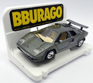 yzzr[ ͌^ fJ[ u[S124fJ[0137{M[jJE^bN500burago 124 scale model car 0137 lamborghini countach 500metallic grey
