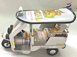 �y���������z�z�r�[ �͌^�� ���f���J�[ �^�C�^�N�V�[���f���r�[��thai tuktuk taxi three wheel car model toy handmade souvenir singha beer can