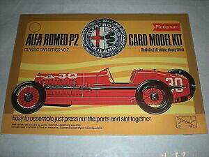 yzzr[ ͌^ fJ[ At@IJ[hfLbgNVbNJ[V[Yalfa romeo p2 platignum card model kit classic car series 2