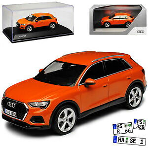 �y���������z�z�r�[ �͌^�� ���f���J�[ �A�E�f�B�p���X�I�����W�X�p�[�N���f���J�[audi q3 f3 suv puls orange 2 generation from 2018 143 spark model car with or