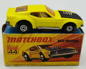 【送料無料】ホビー 模型車 モデルカー ボスムスタングマッチモデルcars boss mustang 44 matchbox model made in 1971 drmp