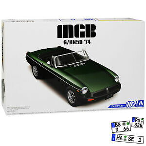 yzzr[ ͌^ fJ[ JuIO[I[vLbgLbgfJ[mg b mgb cabriolet green open 19621980 kit kit 124 aoshima model car with od