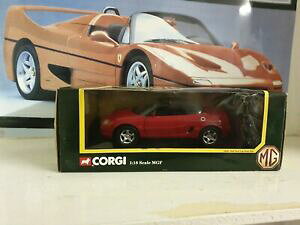 �y���������z�z�r�[ �͌^�� ���f���J�[ �R�[�M�[���f�����[�h�X�^�[�X�P�[�����f���J�[corgi models mgf 18 vvc roadster red 118 scale model car 95101