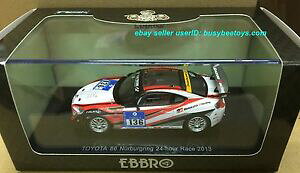yzzr[ ͌^ fJ[ g^OAe}juNNXP[fJ[143 ebbro toyota 86 ae86 gt86 2013 nurburgring 24hr vln 136 scale model car