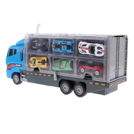 【送料無料】ホビー 模型車 モデルカー トロッコキャリア×ミニレースカーモデルkids boys play 164 car transpoter lorry carrier w 6x mini racing car model