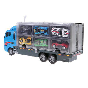yzzr[ ͌^ fJ[ gbRLA×~j[XJ[fkids boys play 164 car transpoter lorry carrier w 6x mini racing car model