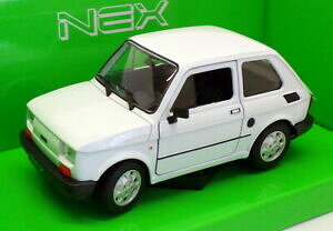 �y���������z�z�r�[ �͌^�� ���f���J�[ �X�P�[�����f���J�[�t�B�A�b�gwelly 12427 scale model car 24066w fiat 126 white