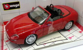 【送料無料】ホビー 模型車 モデルカー スケールモデルカーマセラティマセラティスパイダーburago 118 scale model car 34097 maserati gt spyder red
