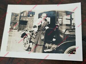�y���������z�z�r�[ �͌^�� ���f���J�[ ���f���e�L�T�Xoriginal photo 1912 1914 model t car texas girl with pinkie the dog