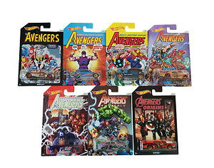 yzzr[ ͌^ fJ[ }ezbgzC[fJ[Zbg[XJ[iCgVtgmattel hot wheels avengers model cars set of 7 fkd48, racing cars night shifter