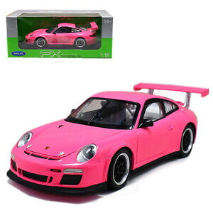 【送料無料】ホビー 模型車 モデルカー ポルシェグアテマラカップダイカストピンクモデルカーwelly 118 porsche 911 gt3 cup diecast metal model car in box pink