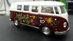 yzzr[ ͌^ fJ[ tHNX[QtHNX[QNVbNoXuEfXP[1962 vw volkswagen classical bus brown kinsmart car toy model 132 scale metal