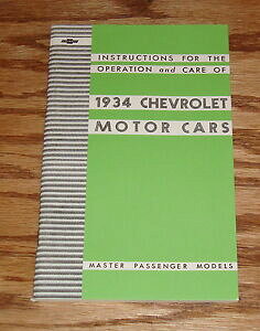 yzzr[ ͌^ fJ[ V{[[^[}jA}X^[fV{[1934 chevrolet motor cars owners manual master passenger models 34 chevy