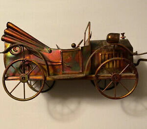 yzzr[ ͌^ fJ[ re[Wf~[WbN{bNXvintage copper color tin metal model t car music box intricate plays music