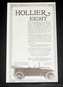 【送料無料】ホビー 模型車 モデルカー モーターカーシリンダモデル1916 old magazine print ad, hollier eight motor car, two eight cylinder models