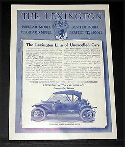 【送料無料】ホビー 模型車 モデルカー レキシントンモデルロードスター1912 old magazine print ad, lexington model standard roadster, unexcelled cars