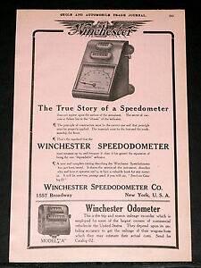 yzzr[ ͌^ fJ[ EB`FX^[Xs[h[^[fIh[^1907 old magazine print ad, winchester car speedometer amp; model 034;a034; odometer