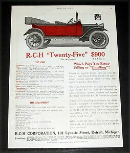 �y���������z�z�r�[ �͌^�� ���f���J�[ ���f�����G���p�X�c�[�����O1912 old magazine print ad, rch model 034;25034; 5 pass touring, the car complete