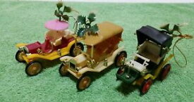 【送料無料】ホビー 模型車 モデルカー ヴィンテージプラスチックアンティークフォードモデル3 vintage ornaments platsic cars kmc hong kong antique ford modelt lot set