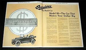 �y���������z�z�r�[ �͌^�� ���f���J�[ 1918old magazine print adwillysoverlandthe thrift carorder a model 901918 old magazine print ad, willysoverland, the thrif