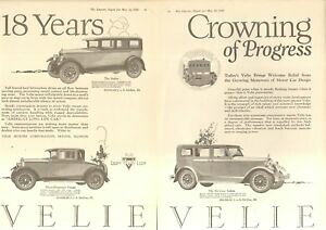 �y���������z�z�r�[ �͌^�� ���f���J�[ ���f���I���W�i���r���e�[�W1926 velie 3 models 2 pg car original vintage ad